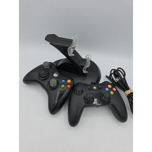 Xbox 360 Controller Lot Power A Wired, Wireless, Charge Dock No Power Adapter